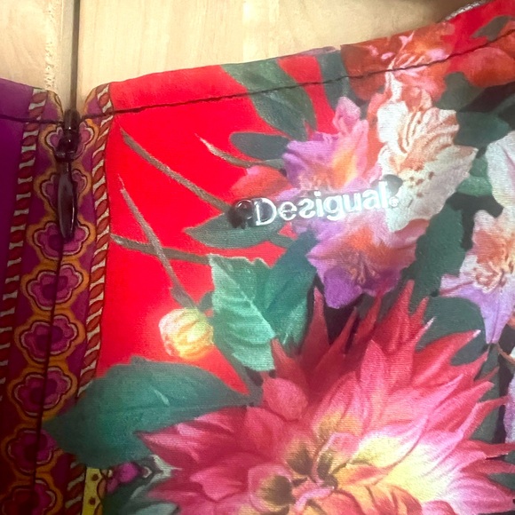 Disigual wrap dress size 12 floral - Picture 8 of 9